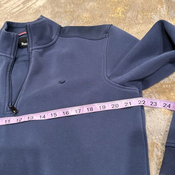 ButterCloth Polished Armor pullover navy sweatshirt size L in GUC - Picture 8 of 12